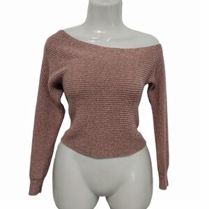AEO - Knit Wool Off Shoulder Asymmetrical Sweater